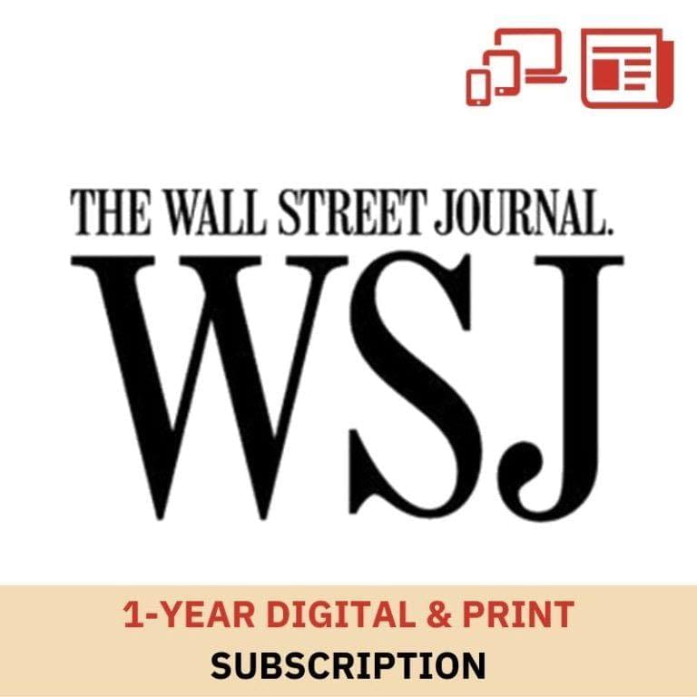 Wall Street Journal 1 Year Print & Digital Newspaper Subscription | WSJ ...